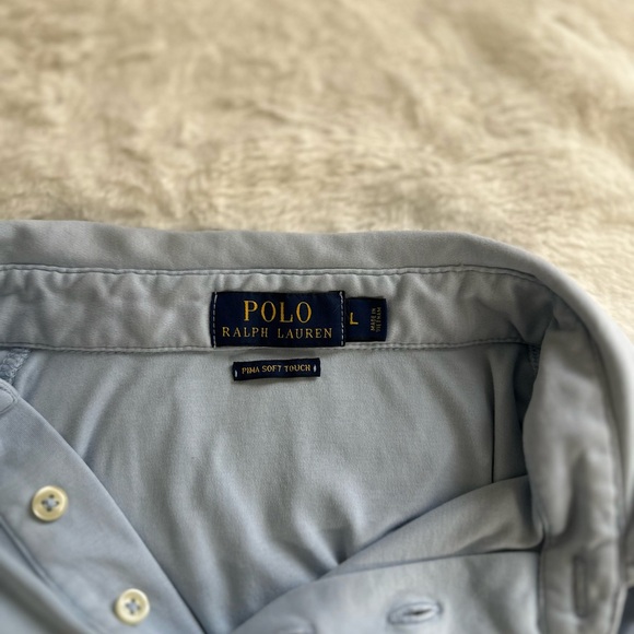 Ralph Lauren Men's Sky Blue Polo Shirt - Picture 5 of 9